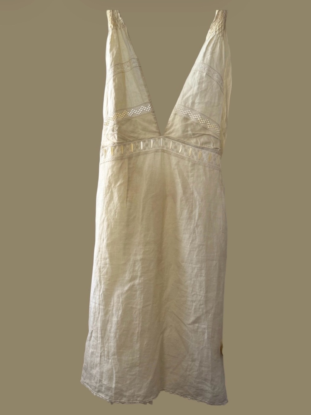 Chloe Cream Lace Insert Dress - Picture 10 of 10